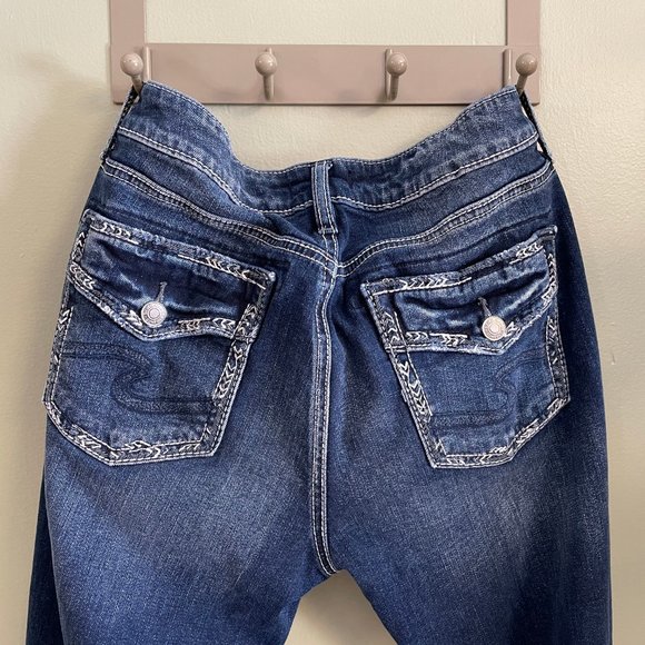 Silver Avery Low Rise  Bootcut TALL W30 L36 MINT - Picture 4 of 7